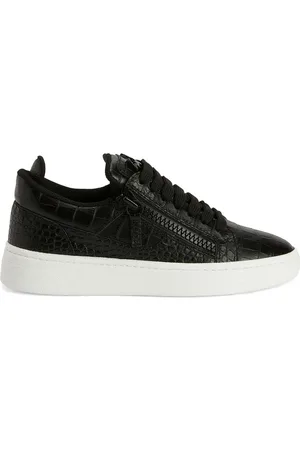 Giuseppe Zanotti Embossed crocodile-effect sneakers