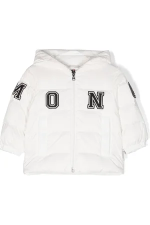 Moncler logo-patch Padded Fleece Jacket - Farfetch