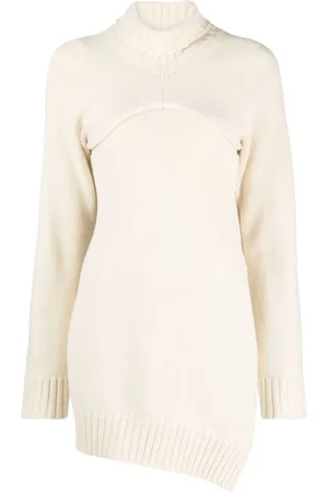 Jil Sander Detachable-panel ribbed-knit jumper