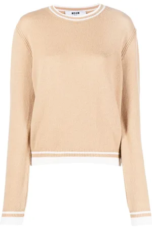 Msgm Logo-embroidered round-neck jumper