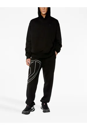 Diesel Logo-embroidered cotton track pants