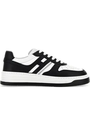 Hogan Panelled-design leather sneakers