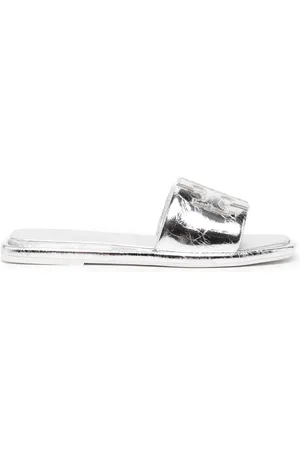 Tory Burch Double T leather slides