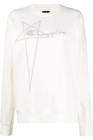 Rick Owens Embroidered-logo cotton sweatshirt