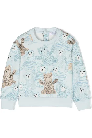 Roberto Cavalli Bear-print cotton sweatshirt