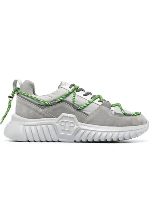 Philipp Plein Suede-panelling low-top sneakers