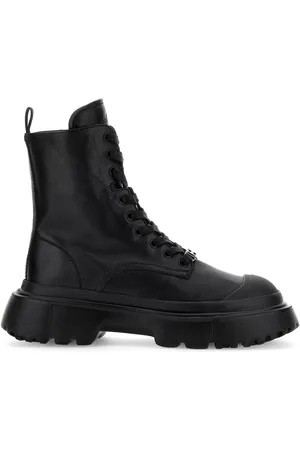 Hogan Anfibio leather lace-up boots
