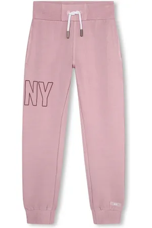 DKNY Logo-print cotton track trousers