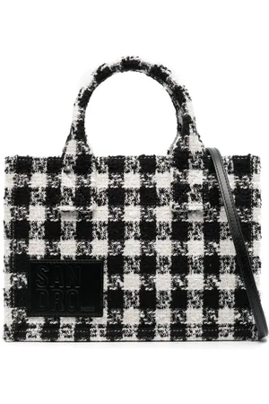 Sandro Paris Kasbah monogram-pattern Tote Bag - Neutrals