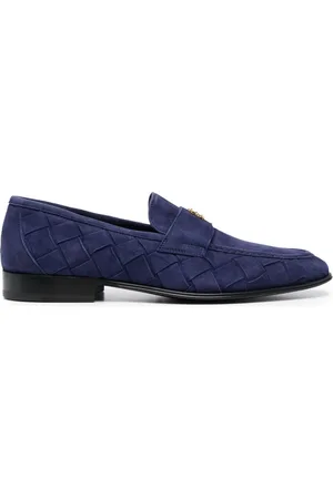 Roberto Cavalli Logo-plaque suede loafers