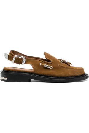 TOGA VIRILIS Sling-back leather loafers