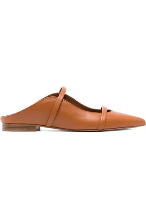 MALONE SOULIERS Maureen double-strap leather flats