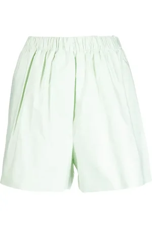 Kika Vargas Wide-leg cotton shorts