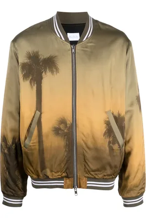 BLUE SKY INN Palm tree-print bomber jacket