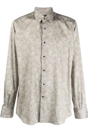 Karl Lagerfeld Floral-print long-sleeve shirt