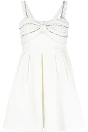 Self-Portrait Crystal-embellished mini dress