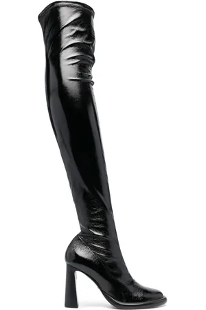 Patrizia Pepe 95mm thigh-high leather boots