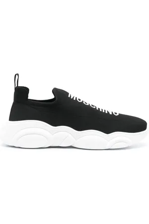 Moschino Logo-knit slip-on sneakers