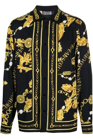 VERSACE Baroque-pattern long-sleeve shirt