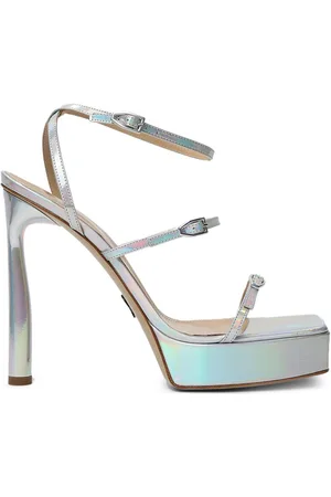 PAUL ANDREW Slinky 125mm iridescent platform sandals