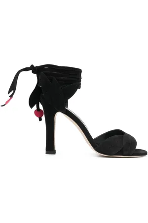 Manolo Blahnik Ossie 100mm open-toe suede sandals