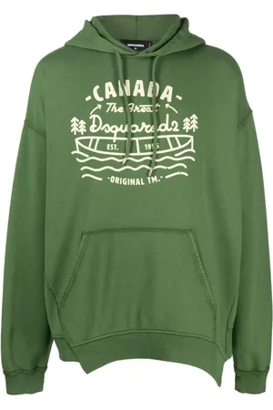 Dsquared2 Graphic-print cotton hoodie