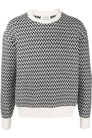 Lanvin Chevron-motif jumper