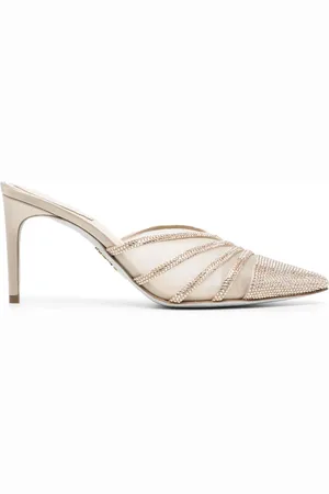 RENE CAOVILLA 70mm rhinestone-embellished leather sandals