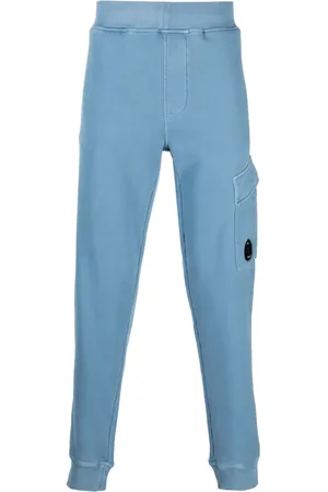 C.P. Company Logo-plaque cotton track pants