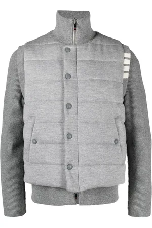 Thom Browne Padded press-stud fastening jacket