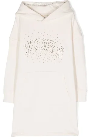 Michael Kors Logo-print stud-embellished hooded dress