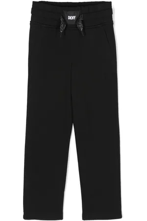 DKNY Slogan-print cotton track pants
