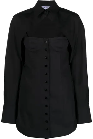 The Attico Cut-out bustier shirtdress