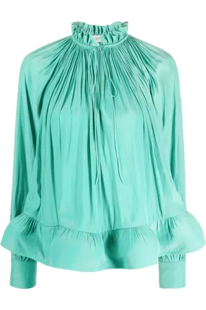 Lanvin Ruffled gathered blouse