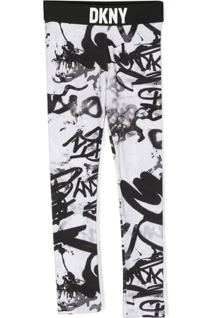 DKNY Grafitti logo-print leggings