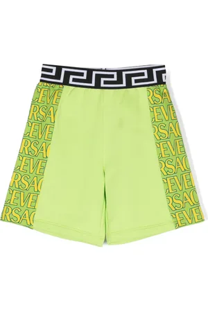 VERSACE Logo-print Bermuda shorts