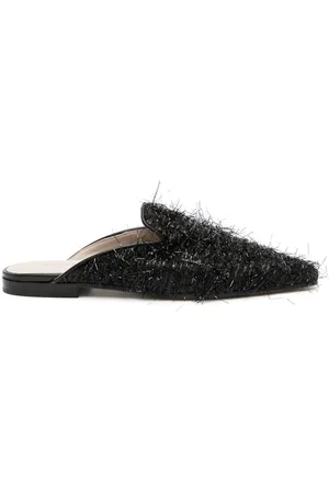 Fabiana Filippi Textured-finish square-toe mules