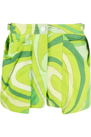 Puccini Swirl-print pouch-pockets cotton shorts