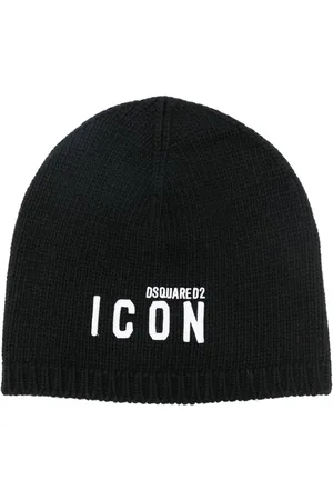 Dsquared2 Be Icon-embroidered ribbed beanie