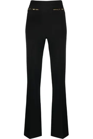 Elisabetta Franchi Chain-detail high-waisted trousers