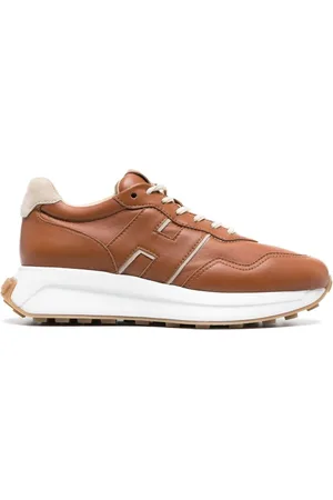 Hogan Leather lace-up sneakers