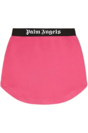 Palm Angels Logo-print cotton skirt