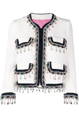 Dsquared2 Crystal-embellished cropped jacket