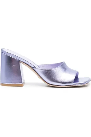 Stuart Weitzman Tia 85mm metallic-finish sandals