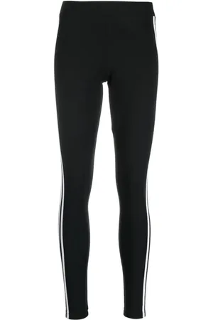 adidas 3-Stripes stretch-cotton leggings