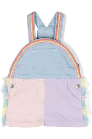 Stella McCartney Patchwork dungaree dress