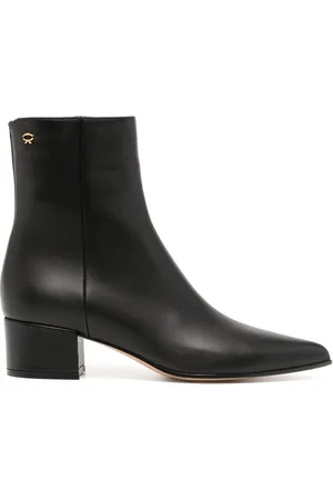 Gianvito Rossi 50mm pointed-toe leather boots