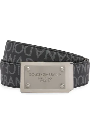 Dolce & Gabbana Logo-plaque jacquard belt