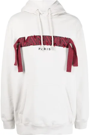 Lanvin Oversized logo-appliqué hoodie