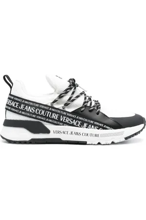 VERSACE Logo-tape low-top sneakers